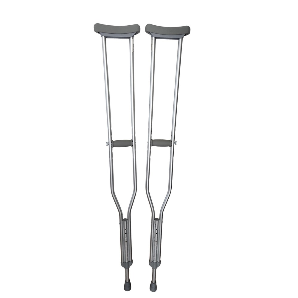 Adjustable Aluminum Crutches, Adult Medical Mobility Aid, Walking Canes